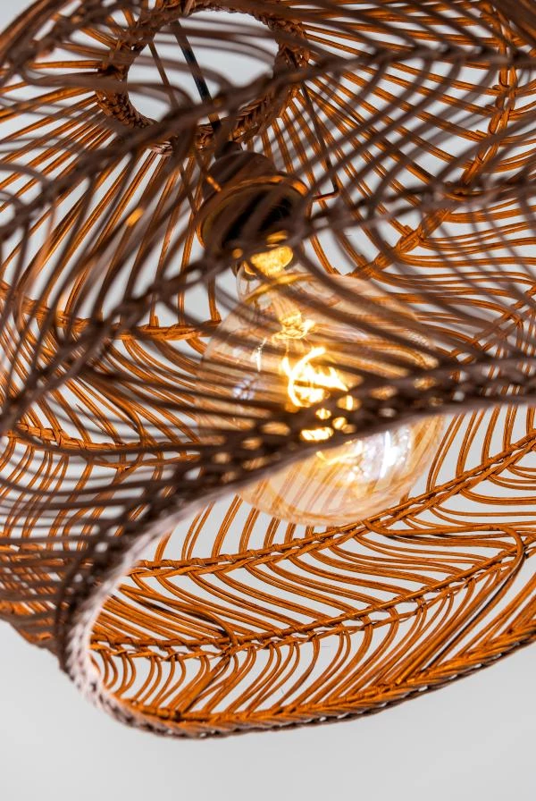 Lucide MOLOKO - Pendant light - Ø 40 cm - 1xE27 - Ocher Yellow - atmosphere 2